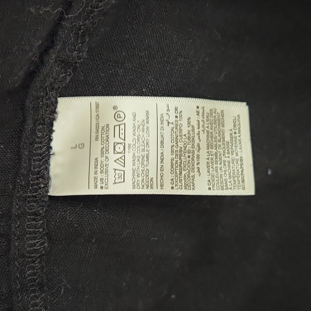 Old Navy Black Embroidered Boho Blouse Size: L - Picture 9 of 9